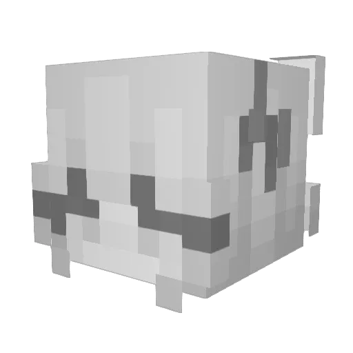 SamToggled Minecraft avatar head, 3D render