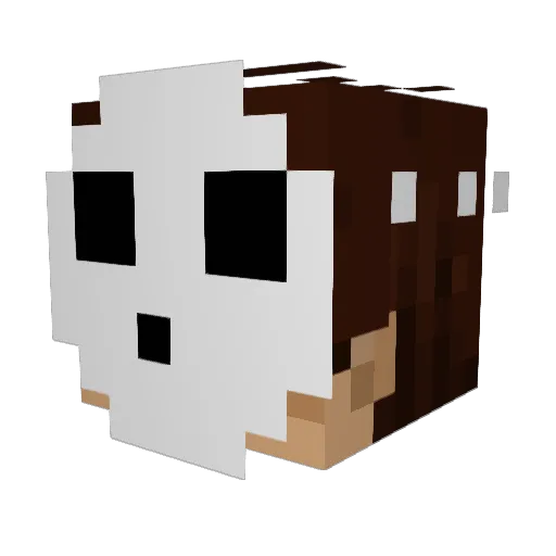 SamValdez Minecraft avatar head, 3D render