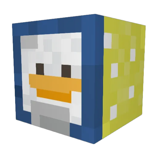 SamWalk14 Minecraft avatar head, 3D render