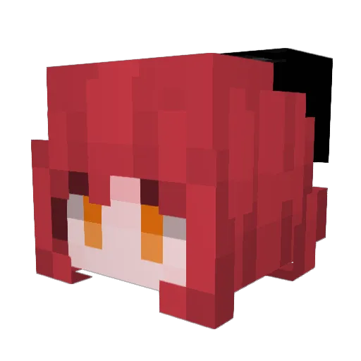 SamWalk Minecraft avatar head, 3D render