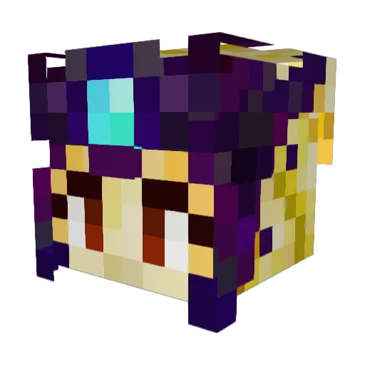 SamWam33 Minecraft avatar head, 3D render
