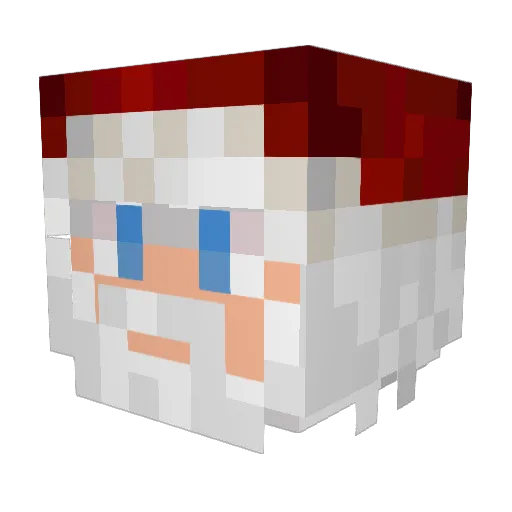 SamWrites Minecraft avatar head, 3D render
