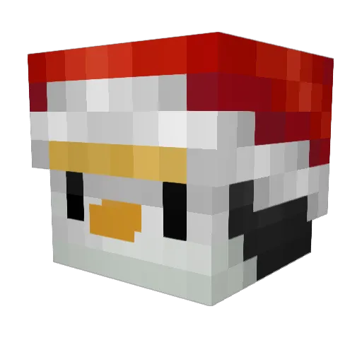 SamYook Minecraft avatar head, 3D render