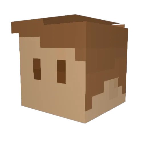 SamZ86 Minecraft avatar head, 3D render