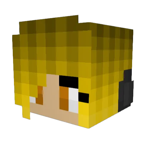 SamZab44 Minecraft avatar head, 3D render