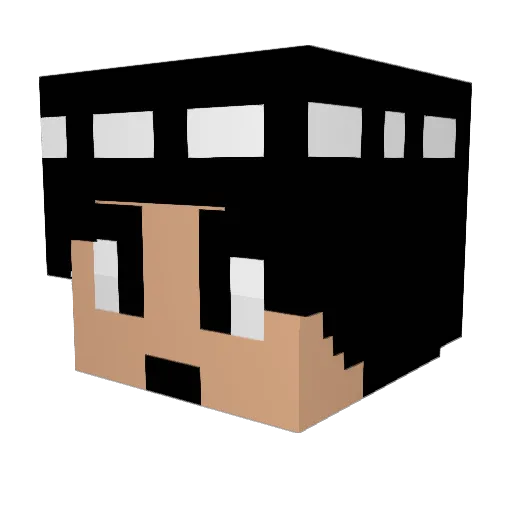 SamZad10 Minecraft avatar head, 3D render