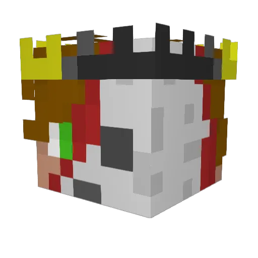 SamZinBR Minecraft avatar head, 3D render