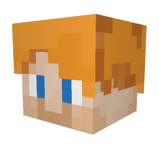 Sam_CT Minecraft avatar head, 3D render