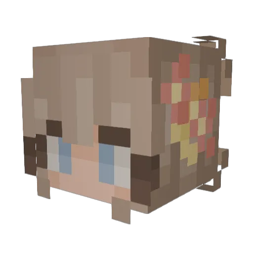 Sam_Canyons Minecraft avatar head, 3D render