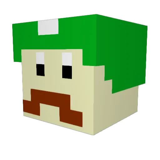 Sam_Cobbler Minecraft avatar head, 3D render