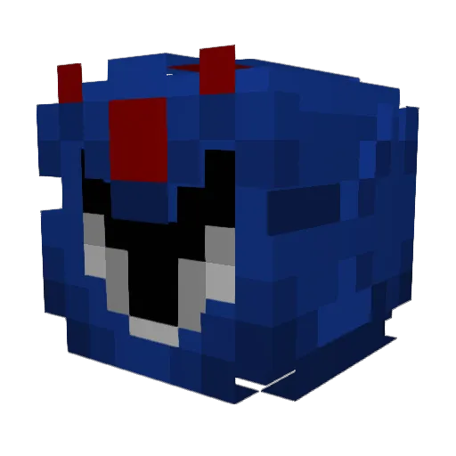 Sam_FR Minecraft avatar head, 3D render
