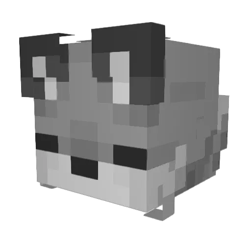 Sam_GHG Minecraft avatar head, 3D render