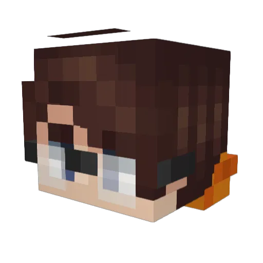 Sam_ISM Minecraft avatar head, 3D render
