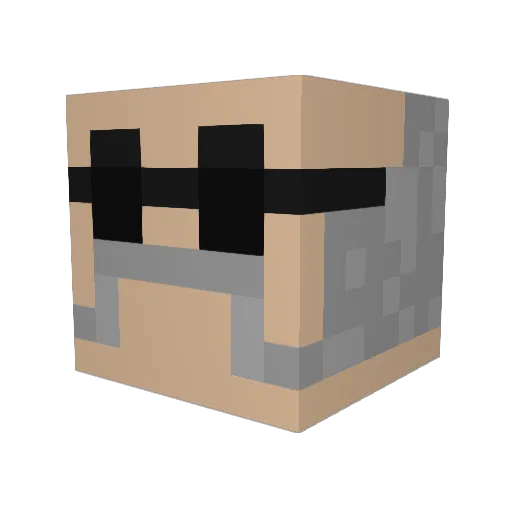 Sam_Losco Minecraft avatar head, 3D render