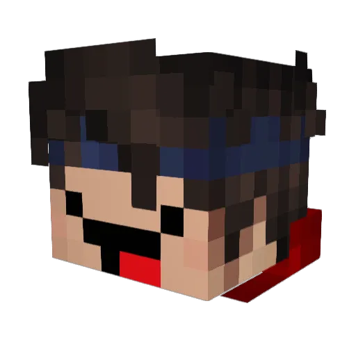 Sam_O4 Minecraft avatar head, 3D render