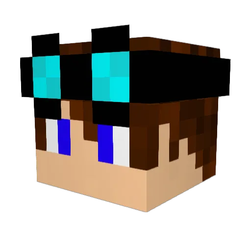 Sam_On_Toast Minecraft avatar head, 3D render