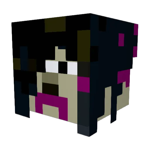 Sam_U37 Minecraft avatar head, 3D render