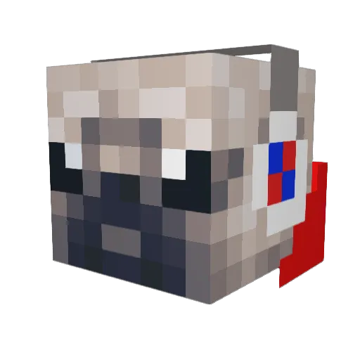 Sam_Wilson Minecraft avatar head, 3D render