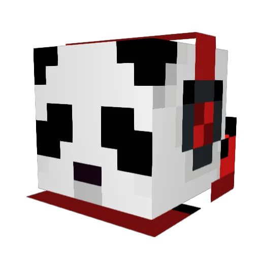Samaelys Minecraft avatar head, 3D render
