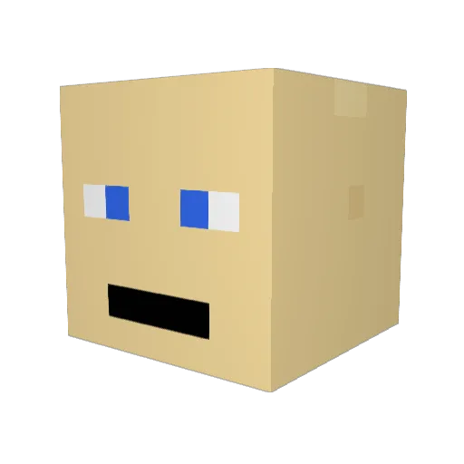 Samahiel Minecraft avatar head, 3D render