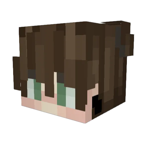 Samajuto Minecraft avatar head, 3D render