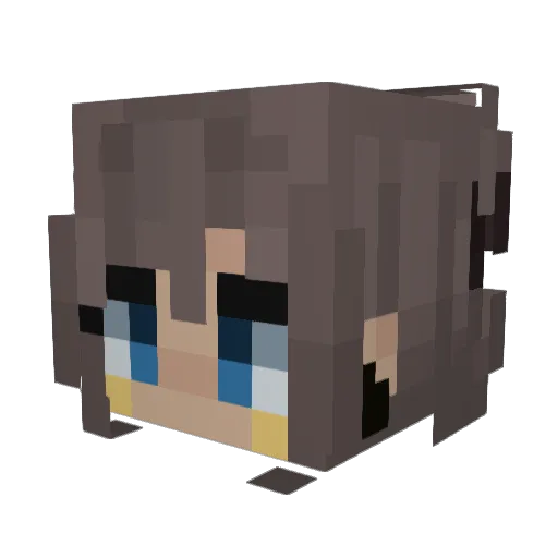 Samanta_21 Minecraft avatar head, 3D render