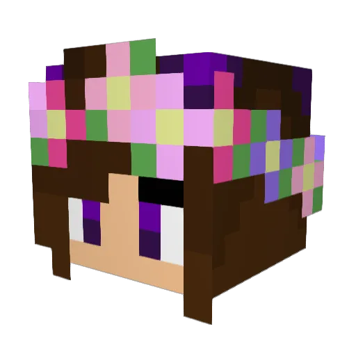 SamanthaJade2802 Minecraft avatar head, 3D render