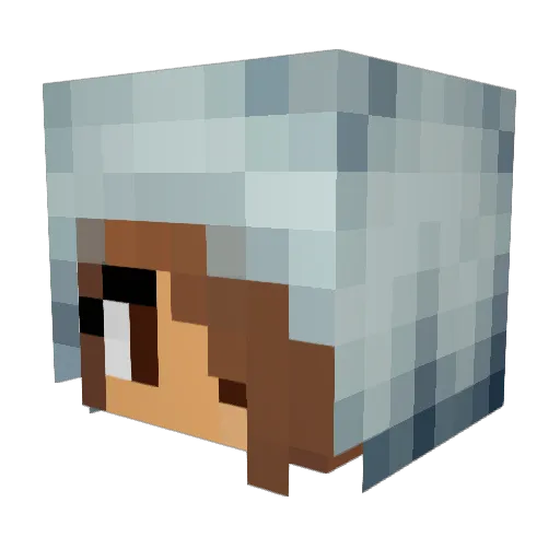 SamanthaJay Minecraft avatar head, 3D render