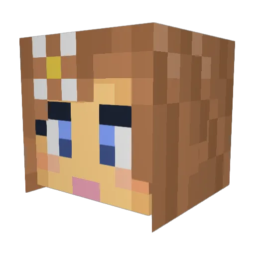 Samantha_Ray Minecraft avatar head, 3D render