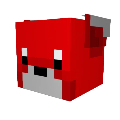 Samarai44 Minecraft avatar head, 3D render
