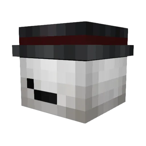 Samarian Minecraft avatar head, 3D render