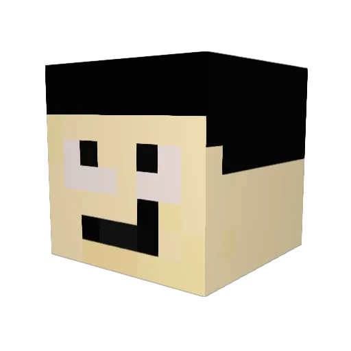 Samarrah Minecraft avatar head, 3D render
