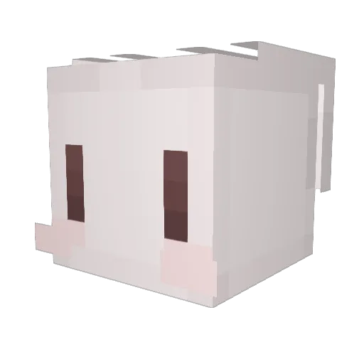 Samaru0616 Minecraft avatar head, 3D render