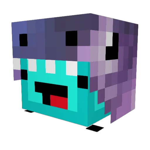 Samasarus Minecraft avatar head, 3D render