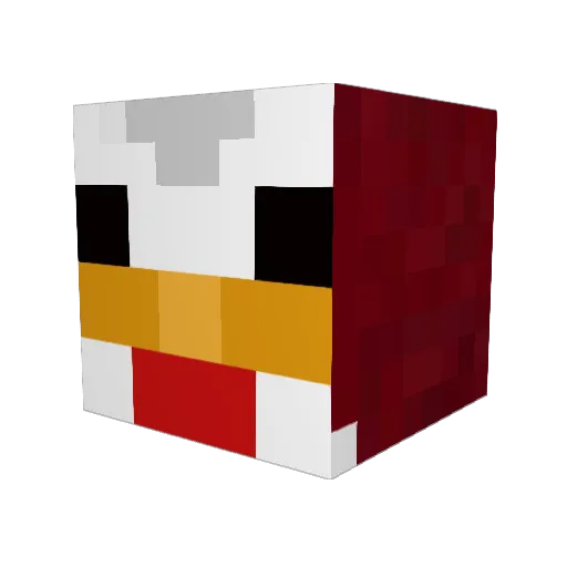 Samaso32 Minecraft avatar head, 3D render