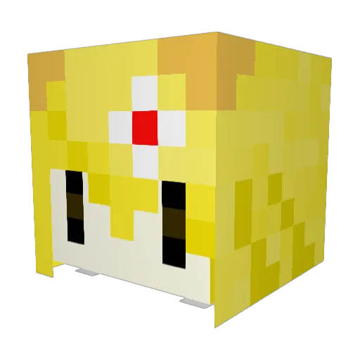 Samasolt Minecraft avatar head, 3D render