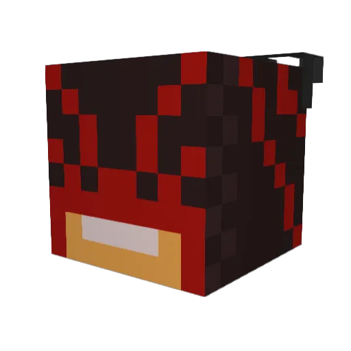 Samasoni Minecraft avatar head, 3D render