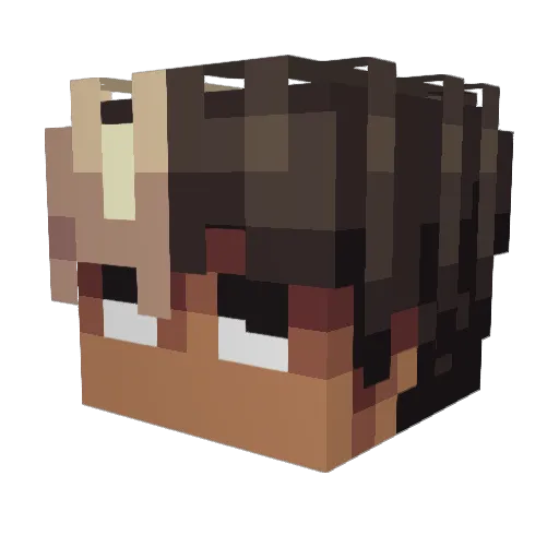 Samatanas Minecraft avatar head, 3D render