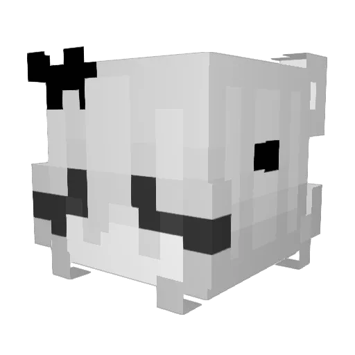 Samathao Minecraft avatar head, 3D render