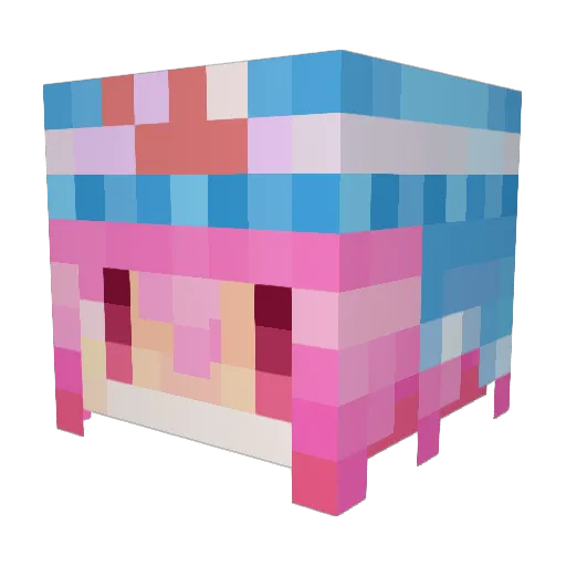 Samato3204 Minecraft avatar head, 3D render