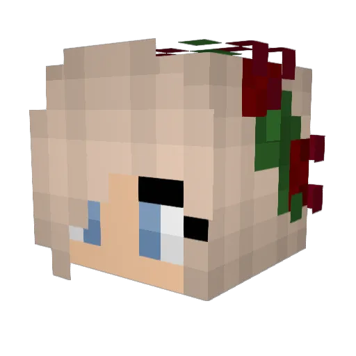 Samayeet Minecraft avatar head, 3D render