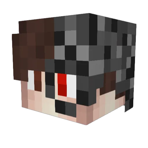 Samazukie Minecraft avatar head, 3D render