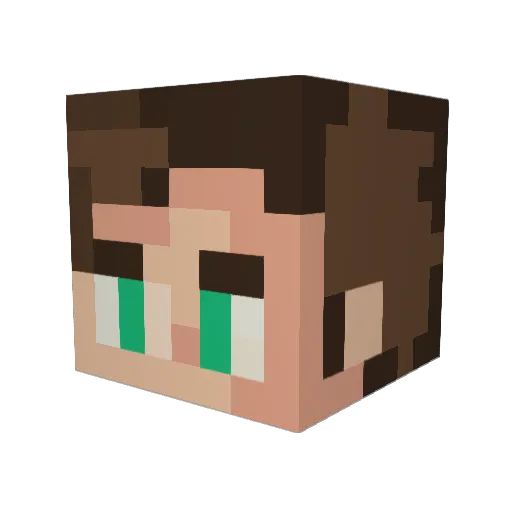 Sambles Minecraft avatar head, 3D render
