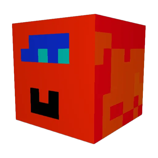 Samcam26 Minecraft avatar head, 3D render