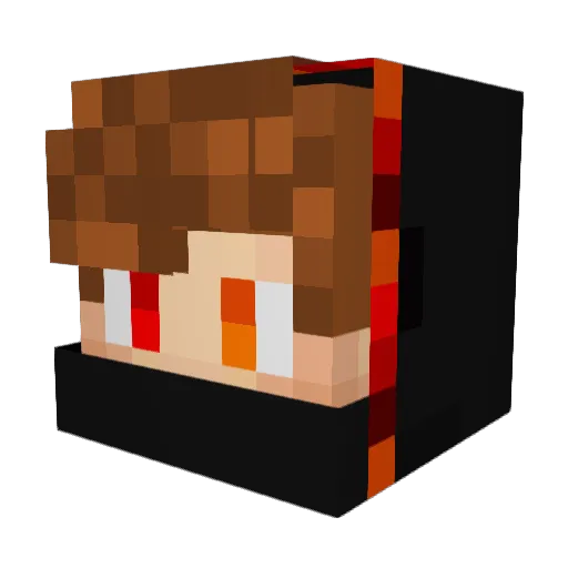 Samcan7 Minecraft avatar head, 3D render