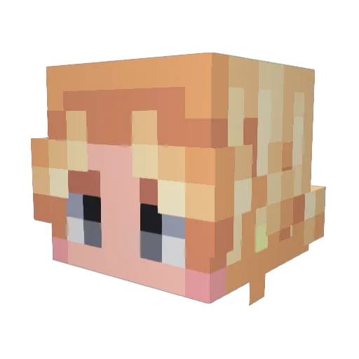 Samceltics Minecraft avatar head, 3D render