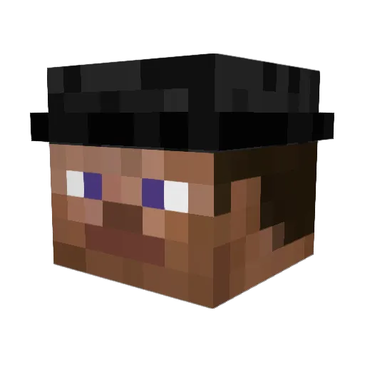 Samcez Minecraft avatar head, 3D render