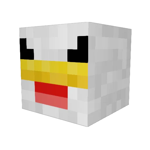Samdragon98 Minecraft avatar head, 3D render