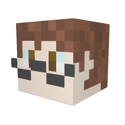 Samechan61 Minecraft avatar head, 3D render