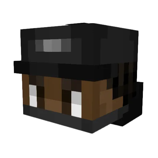Sameerio Minecraft avatar head, 3D render